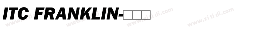 ITC FRANKLIN字体转换